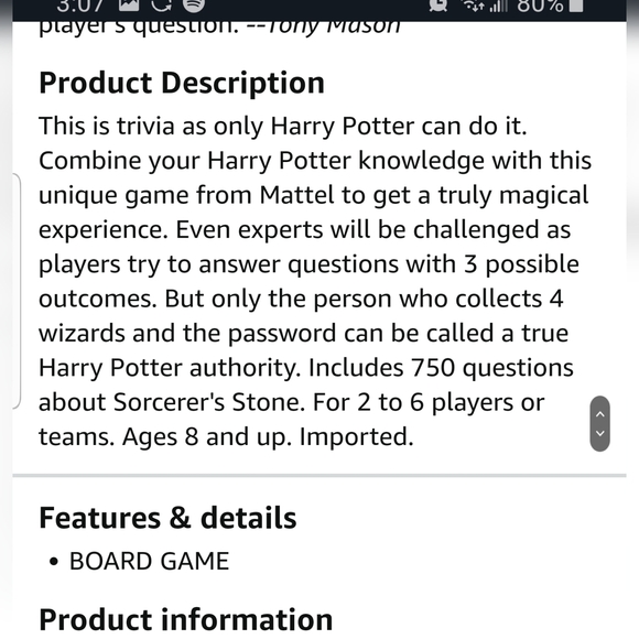 Harry Potter Trivia Board Game - Picture 6 of 11